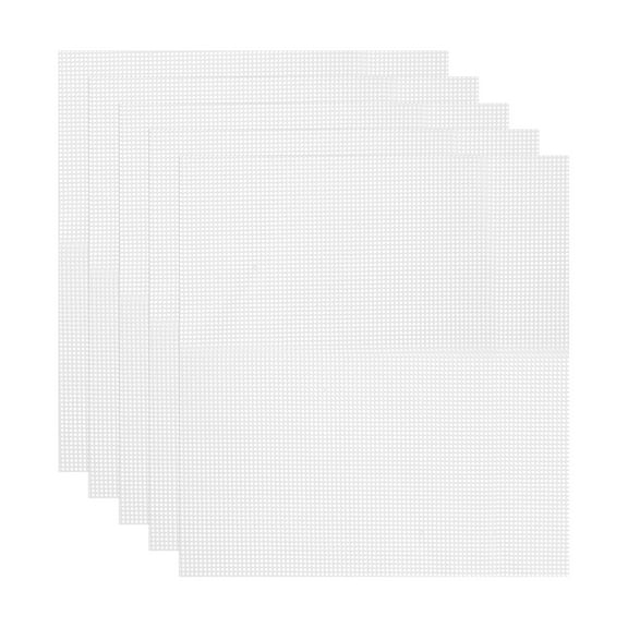 Uxcell 14.6 x 15.7" Silicone Dehydrator Sheet Non-Stick Reusable Fruit Dryer Mesh Mat for Food Dehydrator, White, 5 Pcs