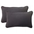 thumbnail image 1 of Pillow Perfect 501406 Coussin Rectangulaire Noir Fresco (Ensemble de 2), 1 of 5