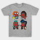 thumbnail image 3 of Camiseta básica de verano de algodón con estampado de dibujos animados de manga corta para mujer, diseño de moda Y2K, top holgado de media manga estilo americano, 3 of 4