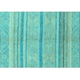 thumbnail image 1 of Ahgly Company Indoor Rectangle Abstract Light Blue Modern Area Rugs, 6' x 9', 1 of 4