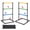 Black, variant on Sweetcrispy Ladder Ball Game Set Portable Ladder Toss for Backyard Tailgates Campsites and Family Fun, Black