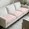 thumbnail image 3 of Xixirimido Couch Cushion Covers Sofa Covers Washable for Cushion Couch, 3Pcs Stretch Cushion Slipcover Furniture Protector with Elastic Bottom, Pink Cheetah Leopard, 3 of 8