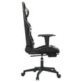 thumbnail image 6 of vidaXL Massage Gaming Chair with Footrest, Reclining, Height Adjustable, Swivel, Black & Camouflage, 6 of 13