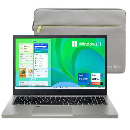 Acer Aspire Vero AV15-51-7617 Green PC | 15.6" FHD IPS 100% sRGB-Display | 11th Gen Intel Core i7-1195G7 | Intel Iris Xe Graphics | 16GB DDR4 | 512GB NVMe SSD