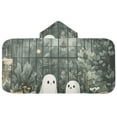 thumbnail image 5 of Yayeee Kids Hooded Towels Toddler Soft Absorbent Beach Bathing Wrap 50" x 23.5", Cute Ghosts Playing, 5 of 5