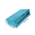 thumbnail image 2 of FOLOYORI Wooden Desktop Drawer Box Blue Countertop Storage Cabinet for Phone and Jewelry Organizer, 2 of 6