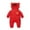 Red., variant on Agkizg Boys Girls Winter Fleece Romper Snowsuit,Plushs Long Sleeve Hooded Jumpsuit,Soft Warm Thickened Loungewear Kids Fleece Bodysuit,6-9 Months
