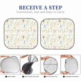 thumbnail image 7 of Uemuo Flower Rabbit Printed 2 PCS Car Windshield Sun Shade, Auto Sun Heat and UV Rays Blocker, Foldable Automotive Front Window Sunshade Protector, 7 of 7