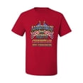 thumbnail image 2 of Wild Bobby, American By Birth Christian By Choice USA Flag Inspirational/Christian Men's Graphic T-Shirt, Red, X-Large, 2 of 3