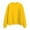 Yellow, variant on Jiyugala Sweatshirt for Women Winter Fall Round Neck Long Sleeve Solid Plus Velvet Casual Tops