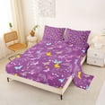 thumbnail image 2 of Metsweet Magic Horse King Sheets 4pcs, Flying Butterflies Unicorn Bedding,1 Fitted Sheet, 1 Flat Sheet and 2 Pillowcases, 2 of 5