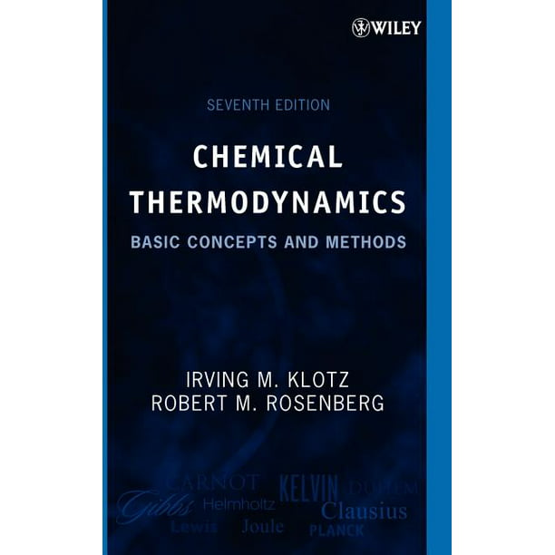 Chemical Thermodynamics Basic Concepts and Methods (Hardcover
