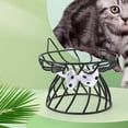 thumbnail image 5 of Pet Ceramic Bowl Iron Stand Cat Food Bowl Water Bowl Neck Protector Black Bow Bracket, 5 of 6