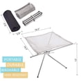 thumbnail image 4 of Parrilla de la hoguera Irfora Camping Campfire Fire Rack Patio trasero Calefacción Malla Fire Pit Rack Estufas de leña plegable Rack Bonfire Frame Irfora Parrilla de la hoguera, 4 of 5