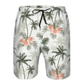 thumbnail image 4 of Kdxio Vintage Palm Trees Pattern Mens Casual Shorts - Drawstring Summer Beach Sports Shorts for Men, 4 of 9