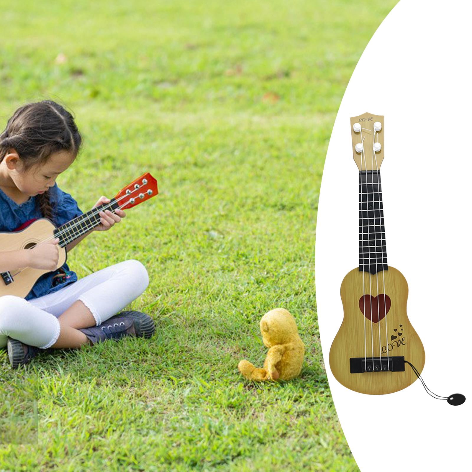 LeeQinersw 2pcs Kids Ukulele Guitar Toy Musical Instrument Skill Improving for Beginner