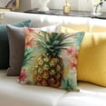 thumbnail image 3 of PRATYUS Pineapple Flowers Pillow Case for Home Sofa Couch Decor 18x18in, 3 of 5