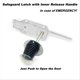 thumbnail image 2 of Latch Inside Release,Walkin Cooler Door Latch Inside Release Handle,Fitting for Less Than 5.9 Inch T, 2 of 5