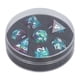 thumbnail image 1 of Juego de dados poliédricos de 7 Uds., dados de resina con bordes afilados con hermosas inclusiones para juegos de rol de mesa, 1 of 9