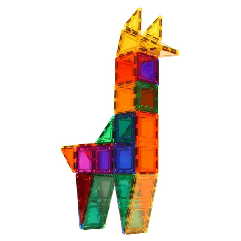 Tileblox Rainbow Multicolor Magnetic Tiles 104 Pieces