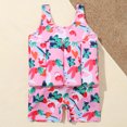 thumbnail image 7 of QISIWOLE Toddler Baby Girls Boys Buoyancy Swimsuit Print Sleeveless One-piece Swimsuit Deals, 7 of 7
