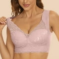 thumbnail image 3 of ameIAEA Comfortable Bras for Women V Neck Push Up Lace Bralette No Underwire Full Coverage Bra, 3 of 5