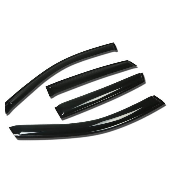 DNA Motoring for 08-11 Ford Focus 4DR Smoke Tint Window Visor Shade Sun Wind Rain Deflector