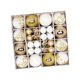 thumbnail image 2 of 44 bolas navideñas decorativas de 3 a 6 cm. Dorado y Blanco, 2 of 9
