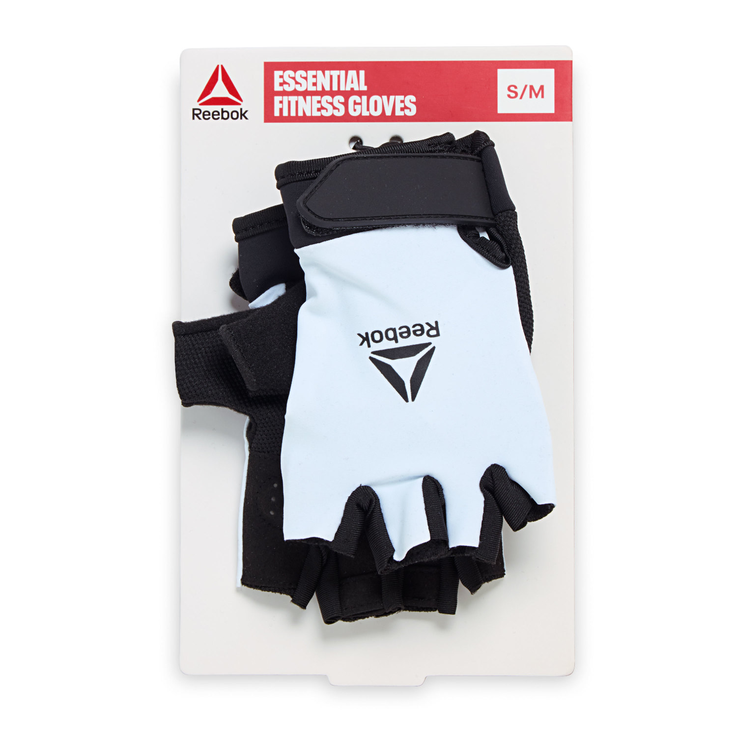 Reebok Essential Fitness Gloves for Weightlifting - S/M, White