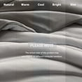 thumbnail image 5 of 1-Piece King/Cal King Reversible Tencel Comforter Blanket,Gray, 5 of 10