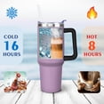thumbnail image 3 of Mothers Day Gift for Mom Mug Cup 40 Oz Tumbler with Handle and Straw, Reusable Stainless Steel Water Bottle Leak Proof Insulated Travel Iced Coffee Cup Birthday Christmas Gift for Mom(L）, 3 of 3