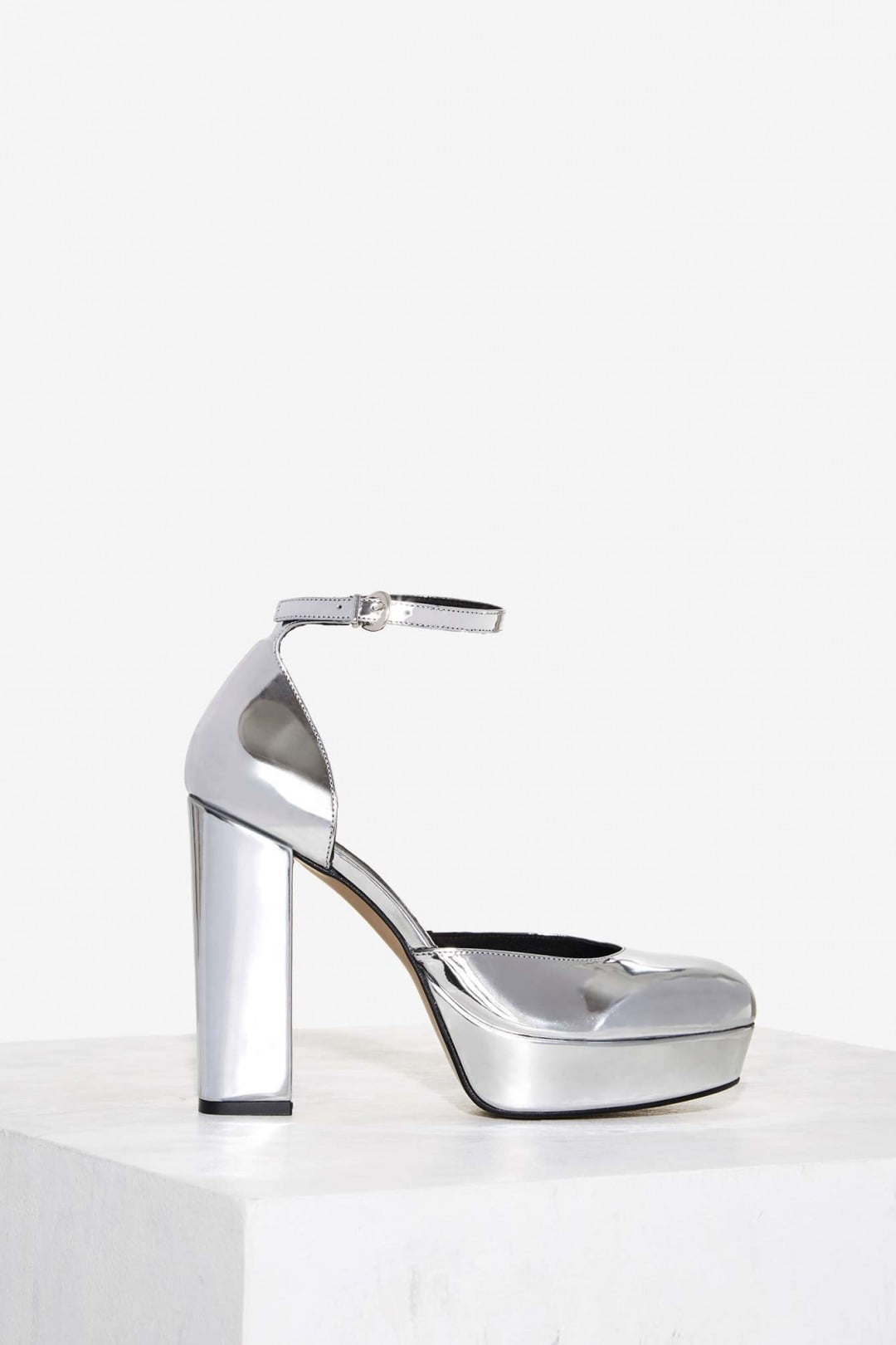 silver heels thick