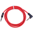 thumbnail image 2 of Cable de audio auxiliar para coche, 4 unidades, 3,5 mm, 1/8 de pulgada, macho a macho, 4 polos, para grabar auriculares, color rojo, 2 of 8