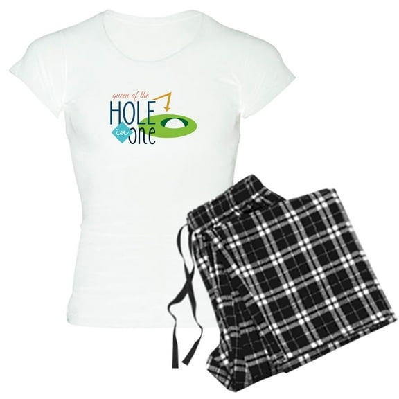 CafePress - Golf Queen Pajamas - Women's Short Sleeve Print T-Shirt and Pants Light Cotton Pajama Set
