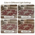 thumbnail image 7 of ODIKA 8'x10' Washable Area Rug Red Vintage Oriental Burgundy Floral Intricate Medallion with Scrolls for Dining Room, Large Office, Lounge, Non-Slip Chair-Friendly Mat, 7 of 7