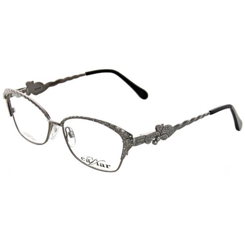 Caviar Caviar 5649C35 Women's Silver/Clear Crystals Metal Frame