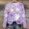 thumbnail image 4 of Bnwani Toddler Sweatshirt Long Sleeve Sweatshirt Hearts Printed Pullover, 4 of 5