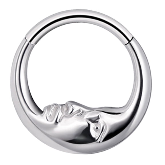 Necvior Moon Shaped Stainless Steel Nose Jewelry Accessory Dainty Nose Rings Adornment