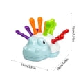 thumbnail image 3 of Rompecabezas de erizo, juguete educativo para niños de 0 a 3 años, para entrenar la coordinación ojo-mano, educación temprana, interacción entre padres e hijos., 3 of 6
