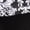 Black White Damask, variant on Catherines Women's Plus Size Petite Easy Fit 3/4-Sleeve V-Neck Tunic