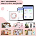 thumbnail image 4 of Mini Pocket Sticker Printer, Bluetooth Wireless Portable Mobile Printer Machine Inkless Instant Photo Thermal Printer for Notes, Photo, Pocket Label Receipt Printer Compatible with iOS & Android, 4 of 6