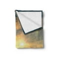 thumbnail image 2 of Abstract Soft Flannel Fleece Throw Blanket, Sunrise Sunbeams with Clear Sky Horizon Vector Image in Pixels Mosaic Artwork, Cozy Plush for Indoor and Outdoor Use, 50" x 60", Multicolor, by Ambesonne, 2 of 5