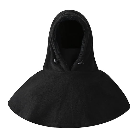 siminsem Unisex Thickened Fleece Neck Gaiter Windproof Face Mask Thermal Balaclava - Winter Cold Weather Outdoor Sports Scarf for Cycling Running Skiing Men Women One Size Gift, Black,One Size