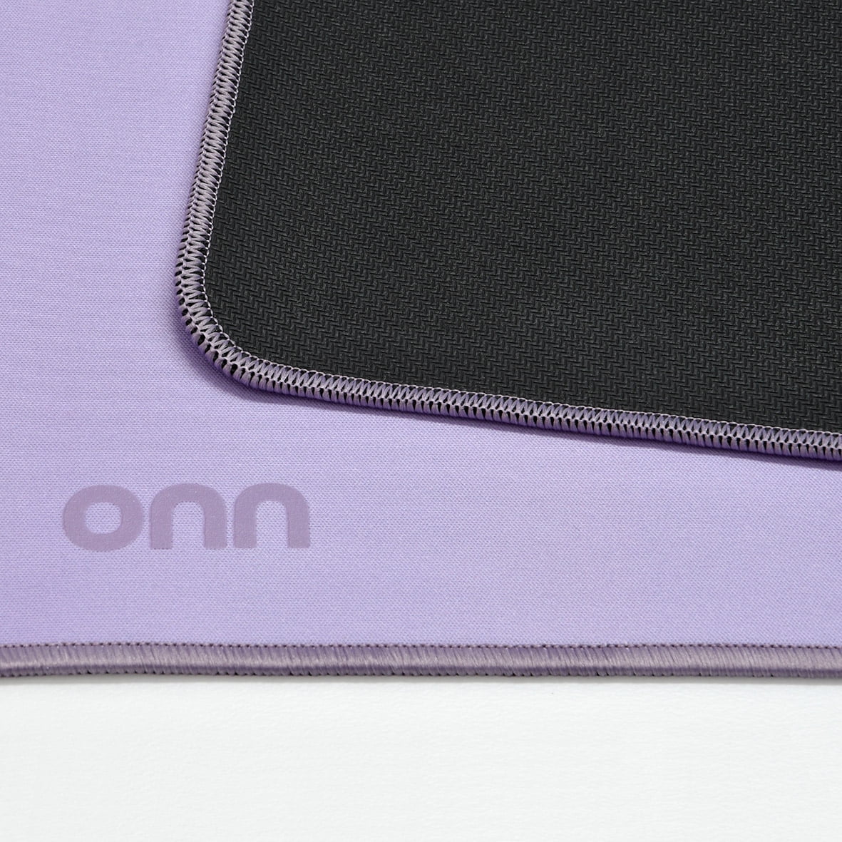 onn Desktop Mat, Rectangle, Polyester Surface with Nonslip Natural Rubber Backing, Lavender Sky, 32" x12"