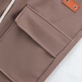 thumbnail image 6 of MIXUE Mens Shorts Summer Cargo Solid Color Elastic Waist Drawstring Fashion Loose Sports Daily-Wear,Brown,S, 6 of 8