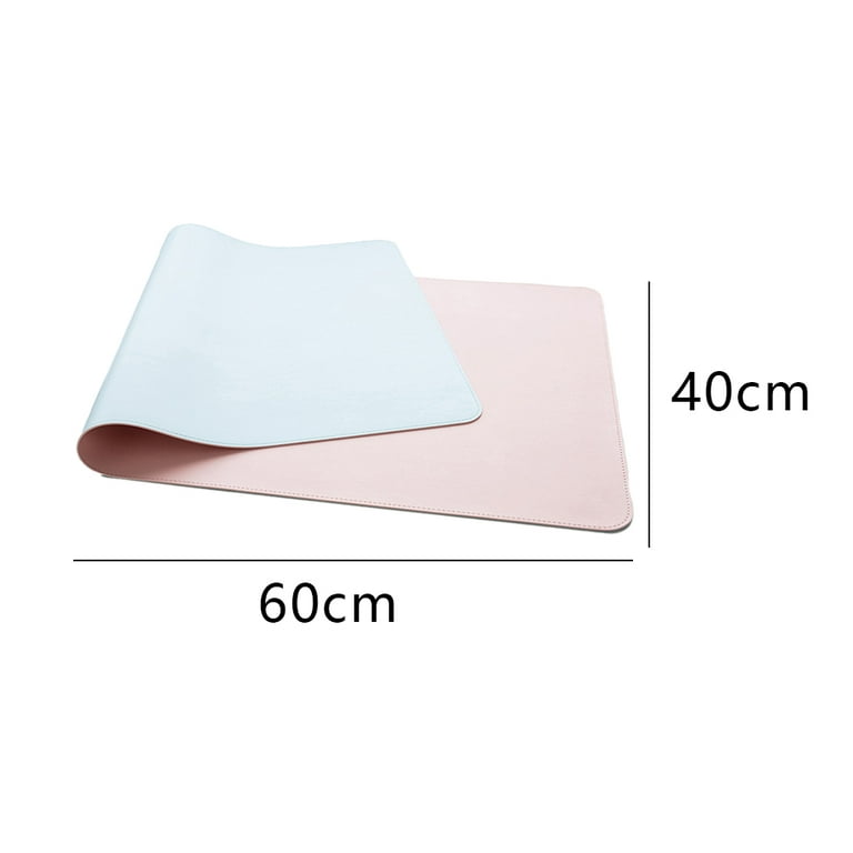 Non-Slip Desk Pad, Waterproof Mouse Pad, PU Leather Desk Mat, Office Desk  Cover Protector, Desk Writing Mat for Office/Home/Work/Cubicle - Pink+sky
