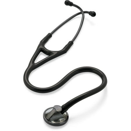 3M Littmann Master Cardiology Stethoscope, Black With Smoke Chest Piece And Binaurals