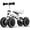 White, variant on Allobebe Baby Ride-On Balance Bike for 12–30 Months, Adjustable Seat, Soft Silent 4-Wheel Ride-On, Mint Green
