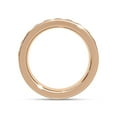 thumbnail image 4 of AFFY Half Eternity Wedding Band Rings for Women, 3MM Round Cut Lab Created Moissanite Anniversary Ring in 10K Solid Rose Gold Size 10, 4 of 6