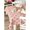 thumbnail image 4 of Design Imports CAMZ13410 60 x 120 Po Nappe Imprimée Flocons de Neige Scandinave, 4 of 4